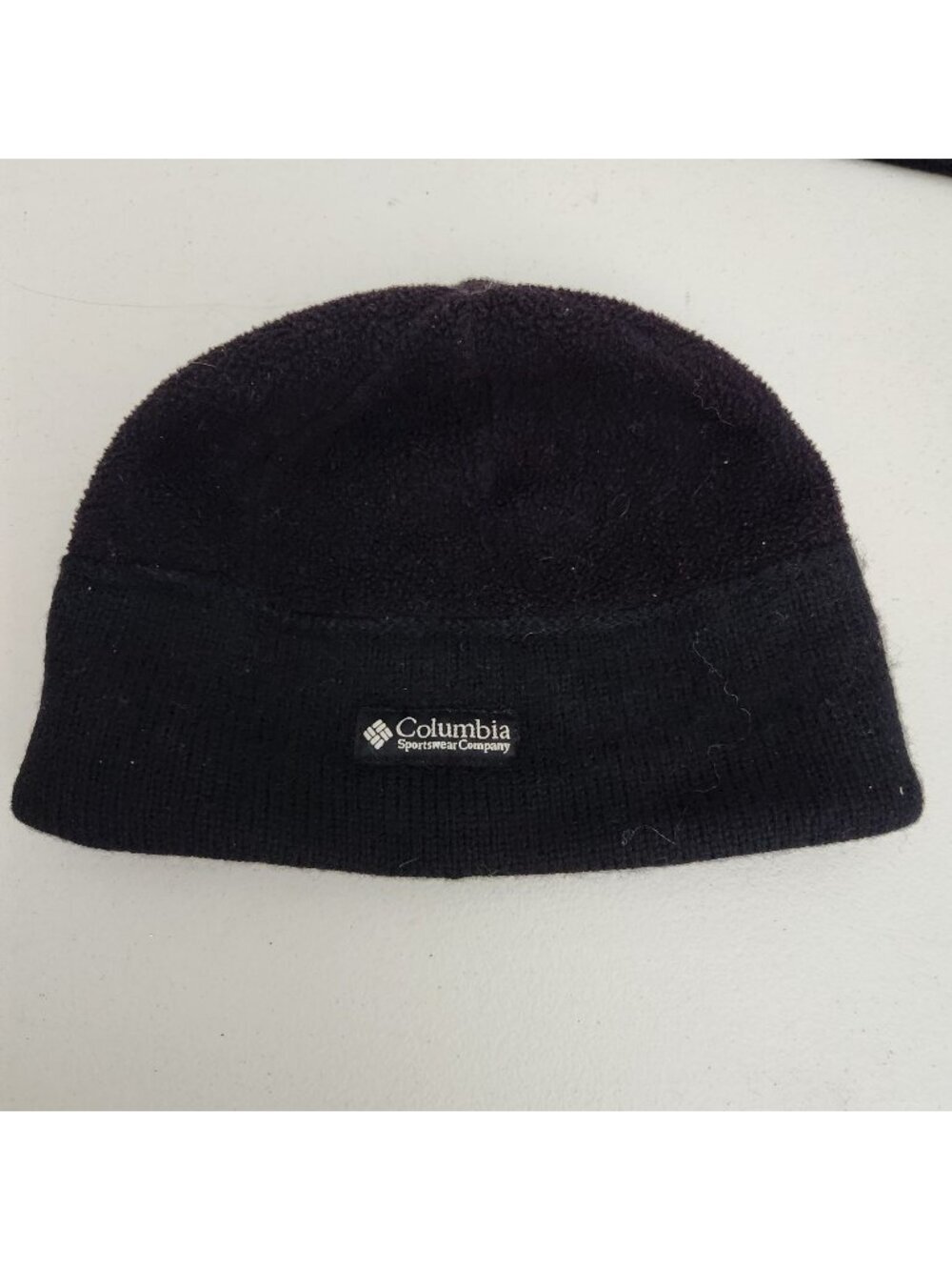 Columbia Black Wool Blend Beanie Hat One Size Fits All Winter Wear
